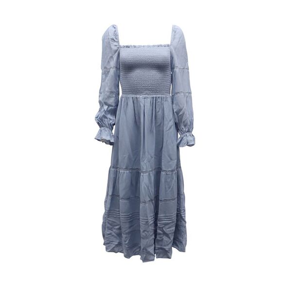 Reformation Dresses & Skirts - Reformation Smocked Midi Dress in Blue Viscose